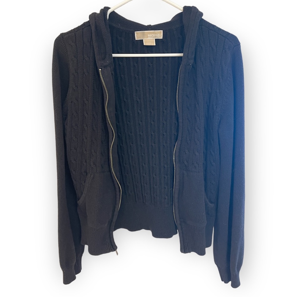 Michael Kors Black Zip up Hoodie